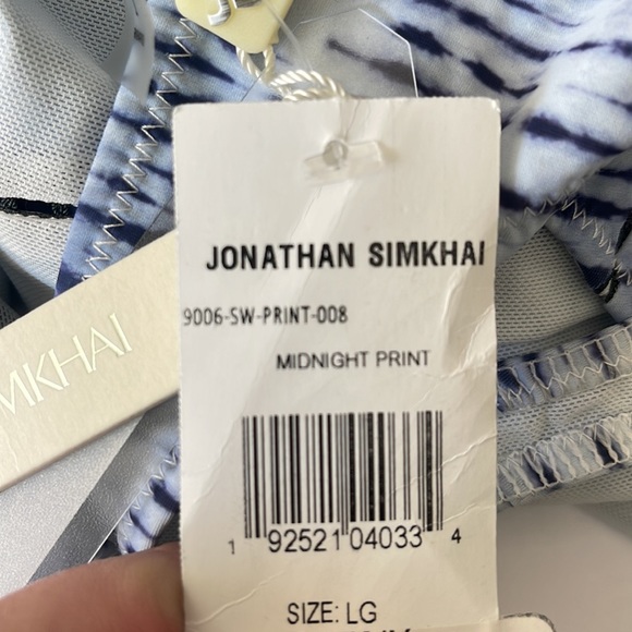 NEW - JONATHAN SIMKHAI Tie Dye Front Twist One Piece Swimsuit size large - Picture 5 of 5